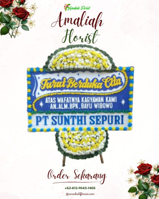 Papan Bunga Duka di Loa Janan Ilir